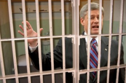Stephen Harper wants to increase prison populations while the crime rate is going down. Here's the real solution. (Image from Operation Maple)